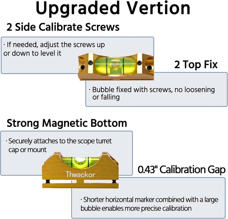 Thwackor Scope Picatinny Level Scope Leveling Kit Professional Design High Precision - Image 3